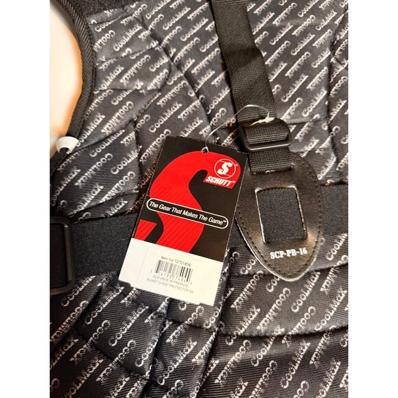 NWT Schutt Youth Chest Protector Black SCP-PB-16 Baseball/Softball Gear - Picture 5 of 10